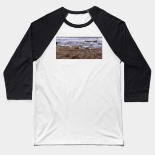 Pebble beach at Tynemouth Baseball T-Shirt